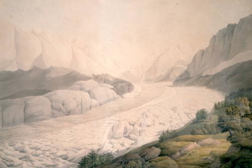 Mer De Glace, Chamonix by Francis Towne