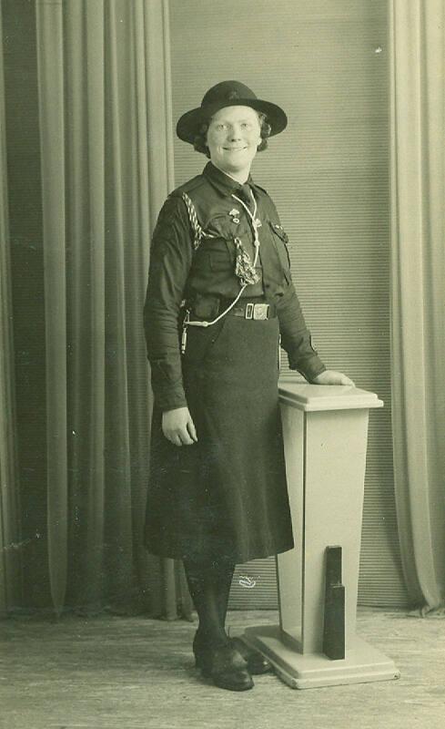 Studio Photograph of a Woman in Uniform