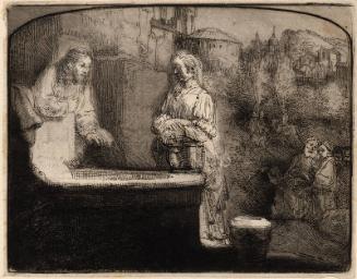 The Woman At The Well by  Rembrandt  Van Rijn