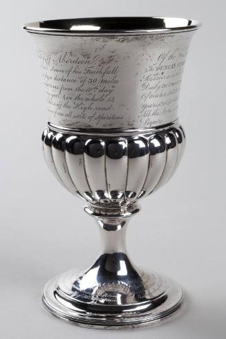 Engraved Silver Cup made by George McHattie