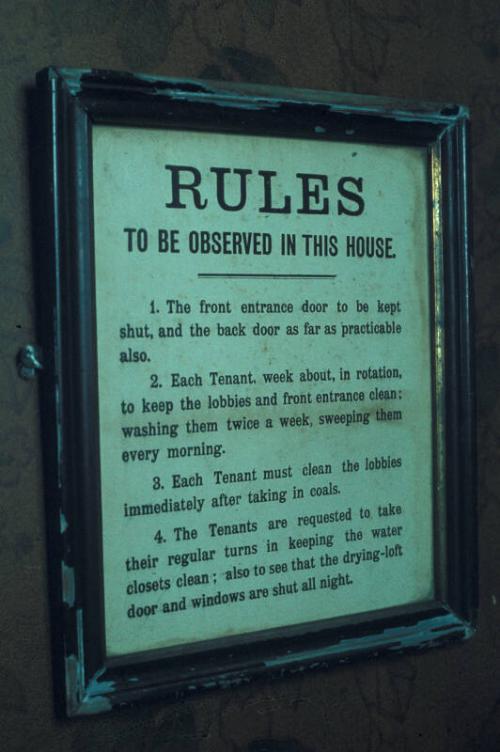 Rules, 17 Leadside Road