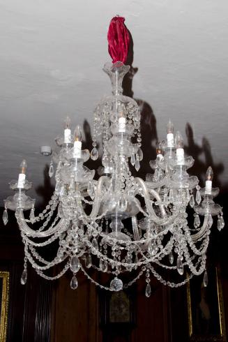 Cut Lead Glass Chandelier