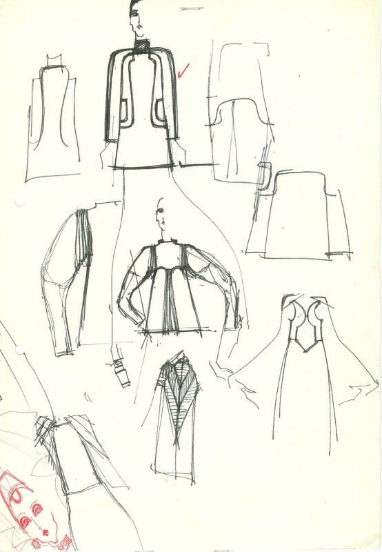 Multidrawing of Dresses and Tops