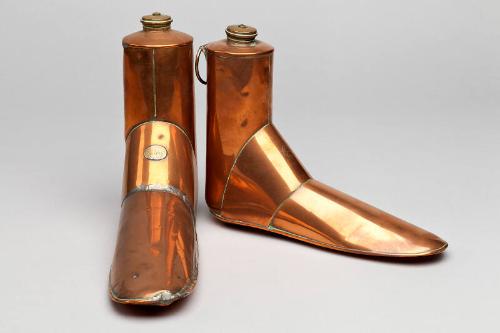 Pair Of Copper Boot Warmers