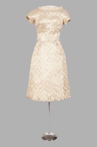 Ladies Short Gold Cocktail Dress