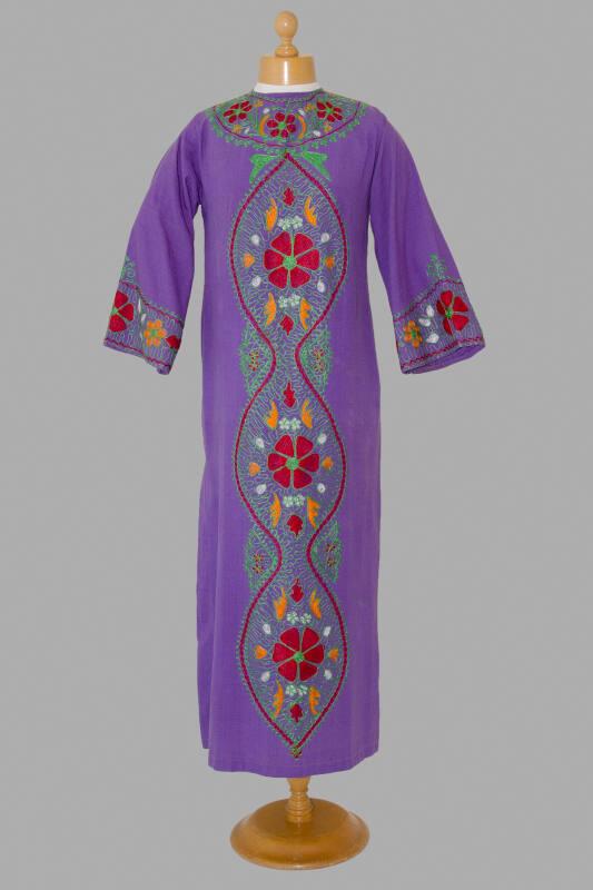 Purple Embroidered Kaftan