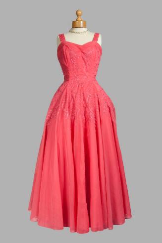 Fuschia Pink Evening Dress