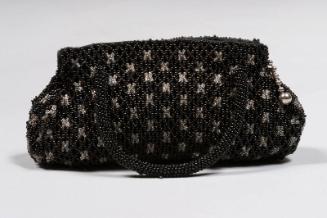 Black and White Beaded Evening Bag