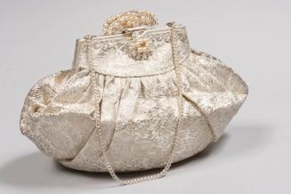 Silver Brocade Evening Bag