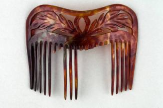 Faux Tortoiseshell Ornamental Back Comb