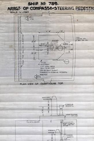 Lestris (789) - Arrangement Of Compass & Steering Pedestal