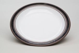 Stoneware 'Contrast' Pattern Salad Plate