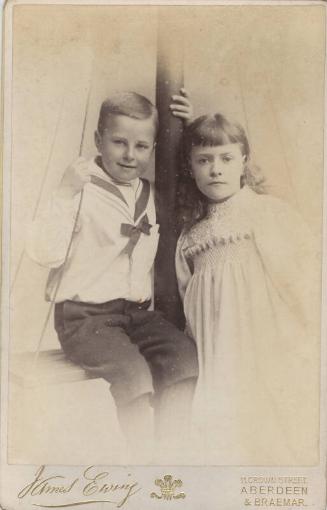 Photograph of a Girl and a Boy in a Sailor Suit