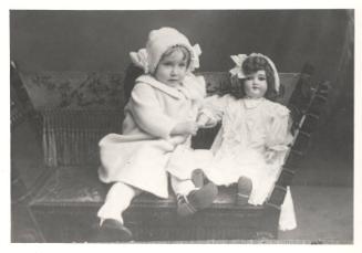 Photograph of Little Girl with Large Doll