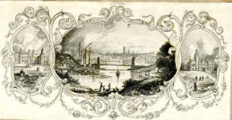 Aberdeen - Marishcal College, View of Aberdeen from the Chain Bridge, King's College