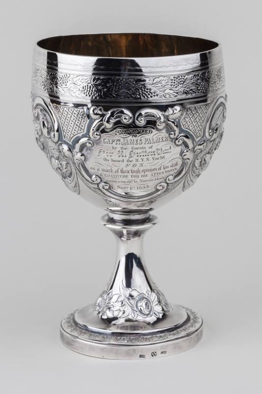 Silver goblet presented to Capt. James Palmer RYS FOX, 1855 – Works ...