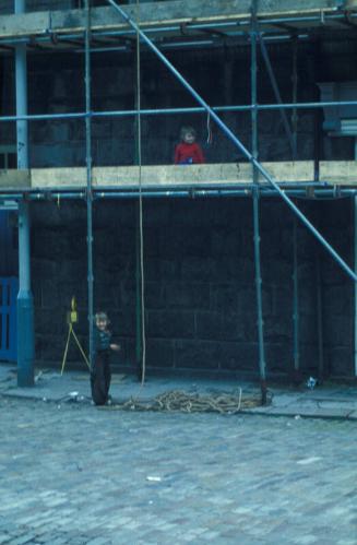 Children on Scaffolding