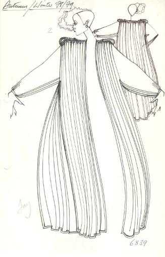 Drawing of Coat for Autumn/Winter 1978 Collection