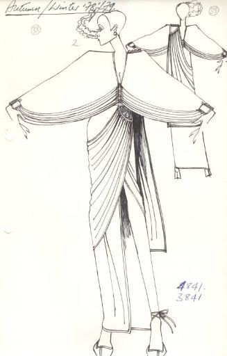 Drawing of Top and Skirt for Autumn/Winter 1978 Collection