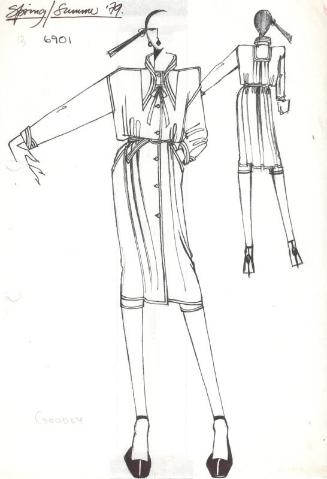 Drawing of Jacket and Trousers for Spring/Summer 1979 Collection