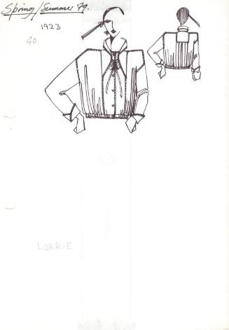 Drawing of Jacket for Spring/Summer 1979 Collection