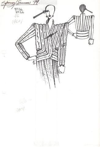 Drawing of Coat for Spring/Summer 1979 Collection