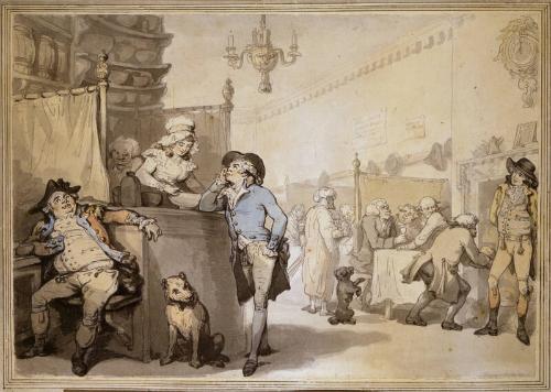 The Coffee House by Thomas Rowlandson