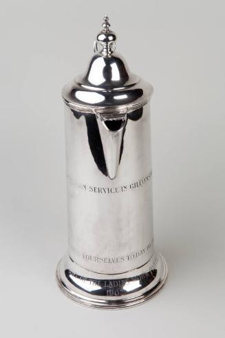 Silverplated Lidded Flagon by Samuel Roberts
