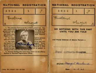 Matron Marget Husband National Registration Card