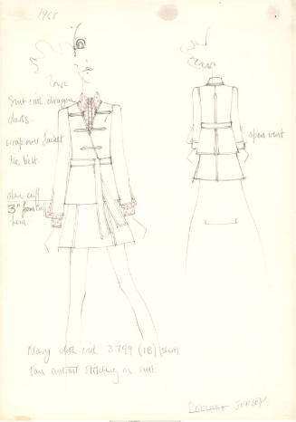 Drawing of Jacket and Skirt