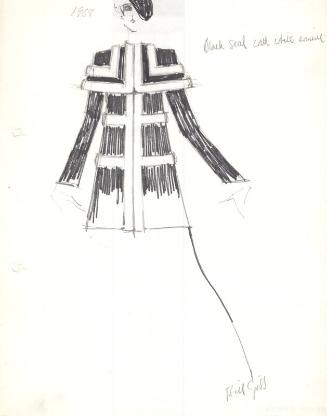 Drawing of Sealskin Coat