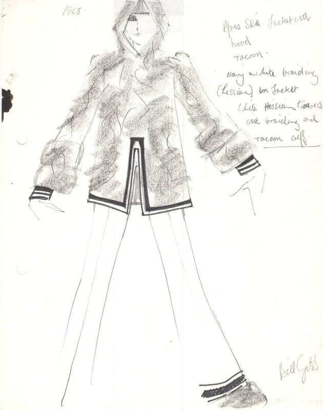 Drawing of Ski Jacket and Trousers