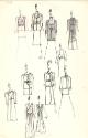 Multidrawing of Coat and Dress Designs