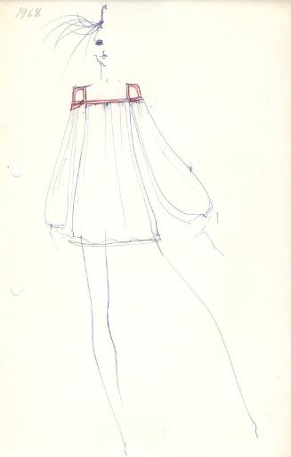 Drawing of Smock Dress