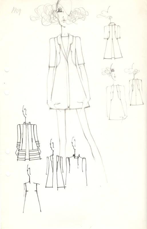 Drawing of Jacket and Dress