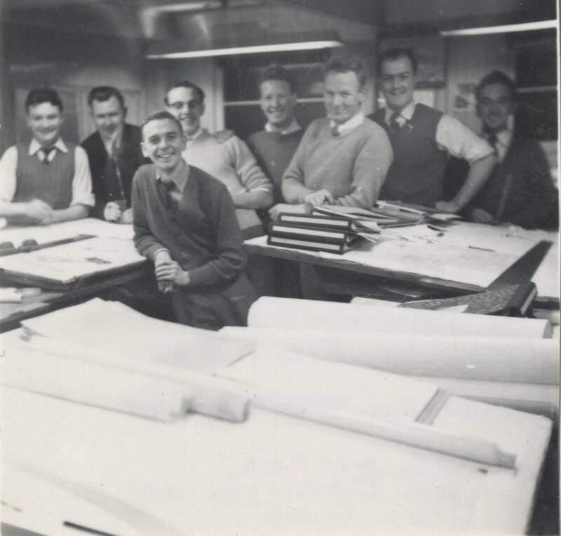 Staff at the John Lewis engineering drawing office