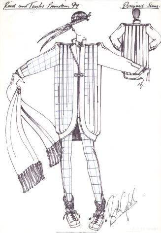 Drawing of Jacket and Trousers for Reid and Taylor 1979 Promotion