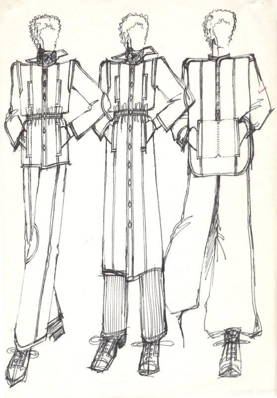 Multidrawing of Gents Jackets and Trousers