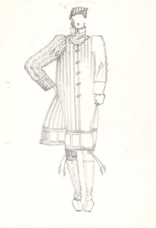 Drawing of Coat, Socks and Hat