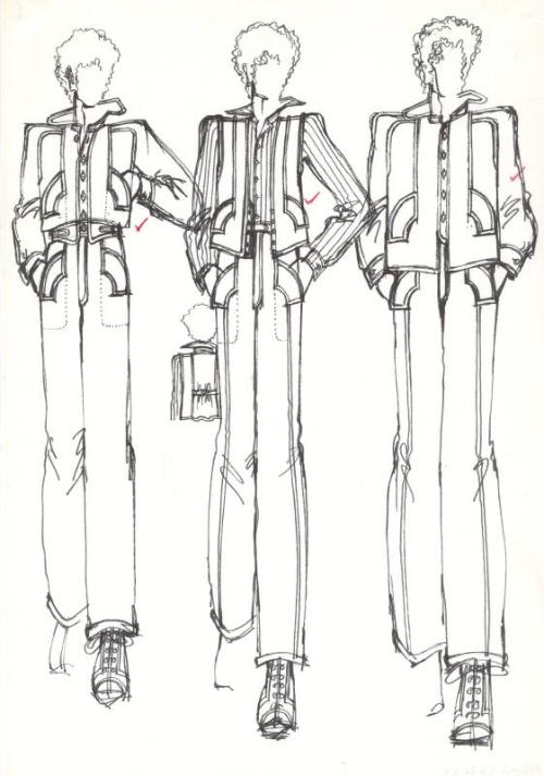 Multidrawing of Gents Jackets and Trousers