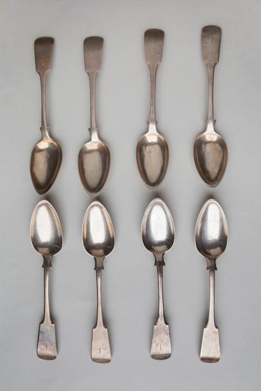 Eight Silver Teaspoons