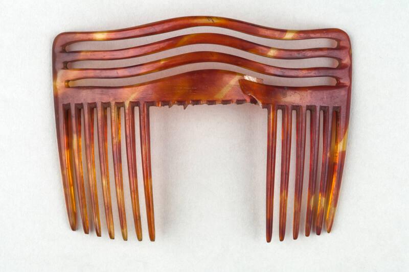 Faux Tortoiseshell Ornamental Back Comb