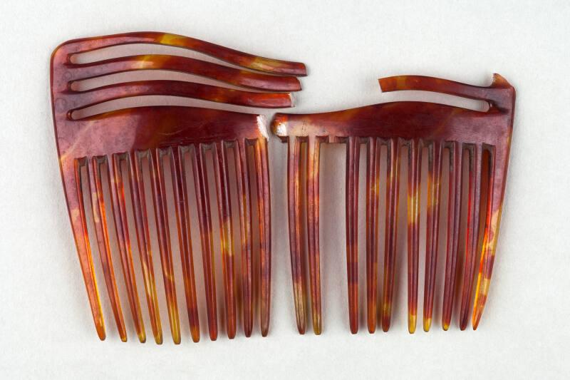 Faux Tortoiseshell Ornamental Back Comb