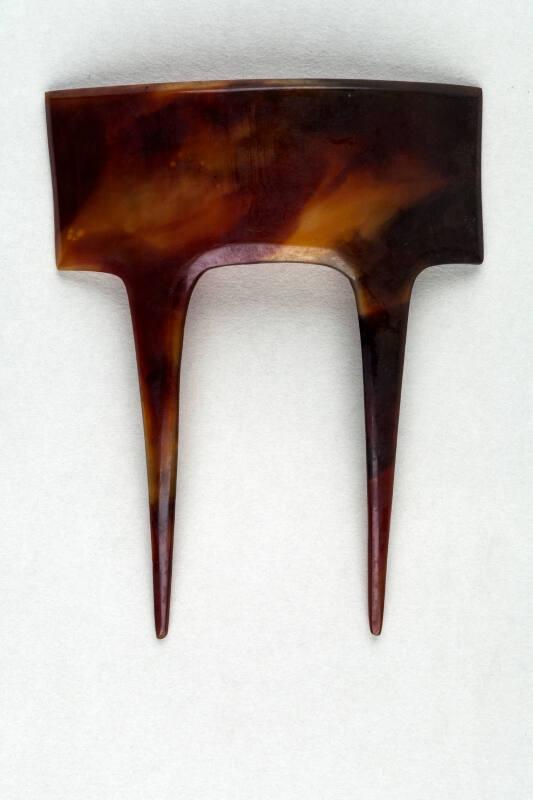 Dyed Horn Ornamental Back Comb or Hair Pin