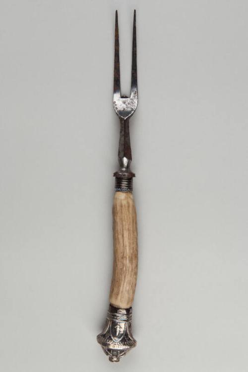 Carving Fork With Silver Mounts by Levesley Brothers