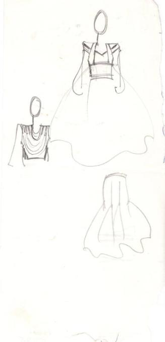 Drawing of Dress and Skirt