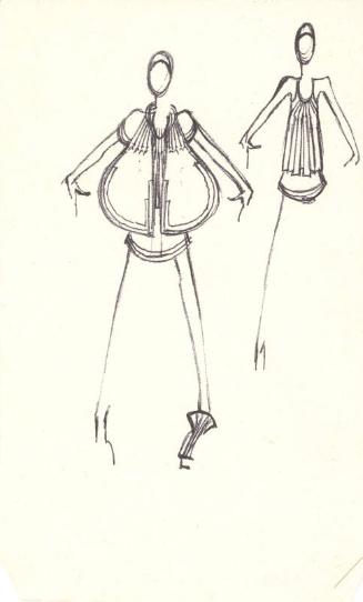 Drawing of Jacket and Dress