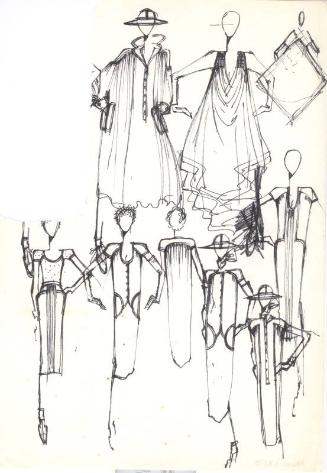 Drawing of Dresses