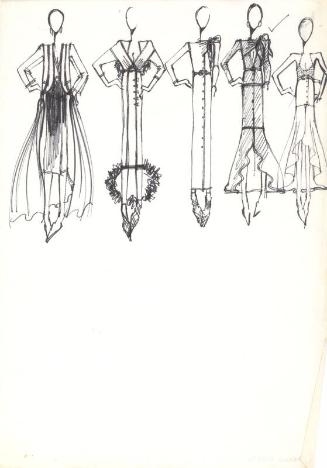 Drawing of Dresses