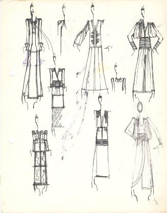 Drawing of Various Oufits